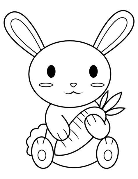 Cutie Baby Bunny Coloring Pages