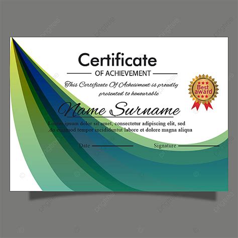 Elegante Modelo De Certificado Diploma De Graduación Para Multipupose