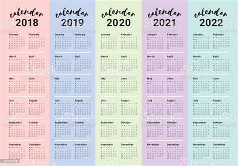 3 Year Calendar 2018 To 2021 Printable Free Letter Templates