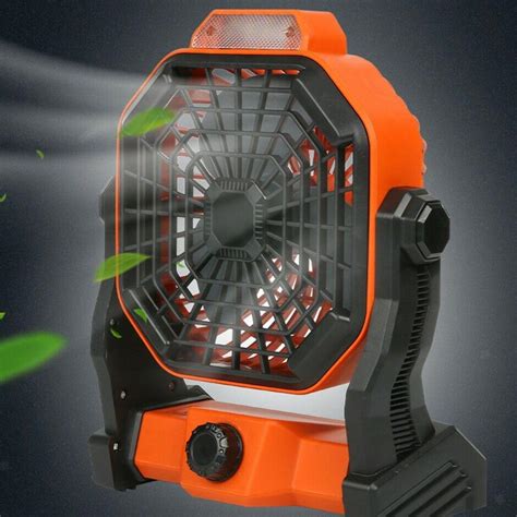 Portable Solar Powered Rechargeable Camping Tent Fan Zincera