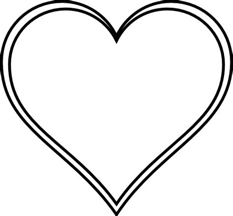 Family love heart line art symbol logo. Double Outline Heart Clip Art at Clker.com - vector clip ...