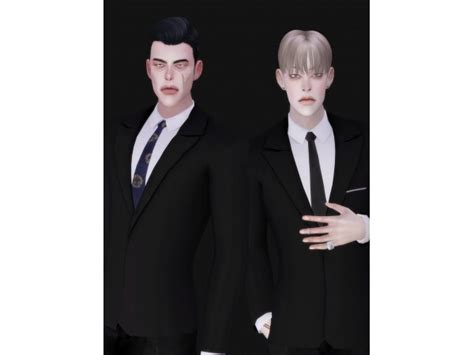 Slim Tie Suit Jacket For Ts4 By Effiethejay The Sims 4 Posted By Ryan