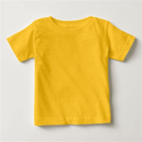 Find the latest trends, styles and deals right now! Plain Yellow Gold Baby Fine Jersey T-Shirt | Zazzle