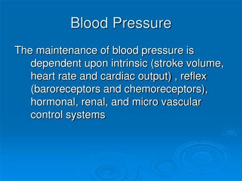 Ppt Blood Pressure Powerpoint Presentation Free Download Id3785699