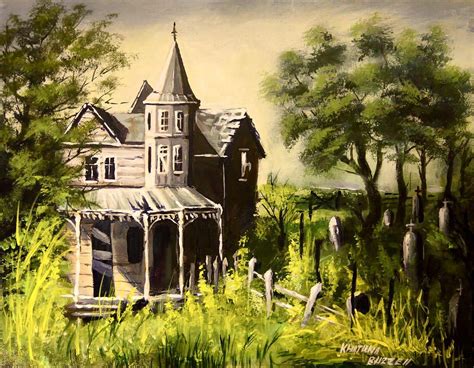 Old House Paintings Framed Art Prints Canvas Prints Cemeteries Cool