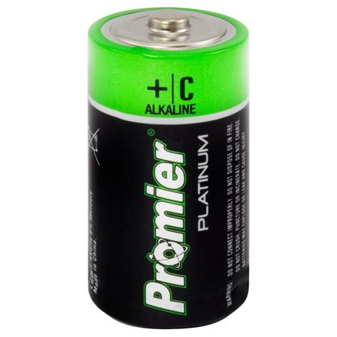Promier C Platinum Alkaline Battery 2 Pack Litezall