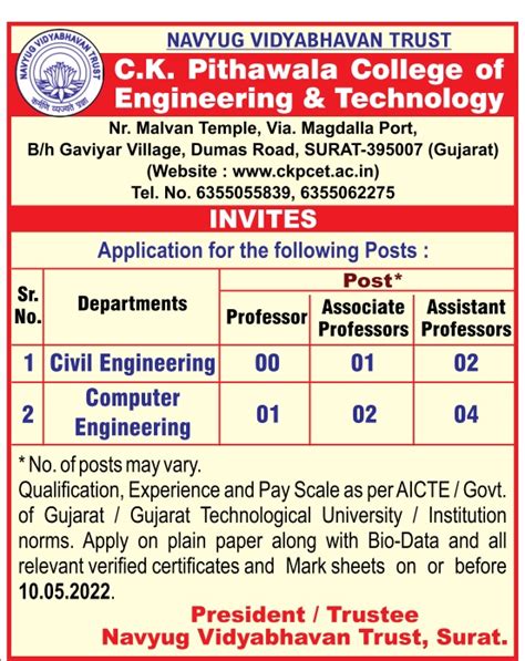 Ckpithawalla College Of Engineering And Technology Surat Gujarat