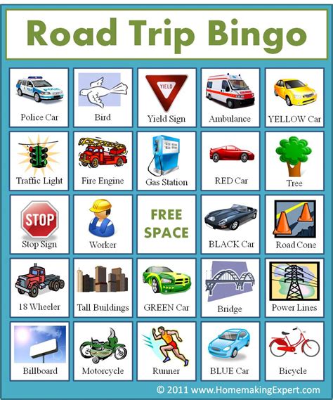 So many great road trip games kids will love: 3 Car Bingo Games { Free Printable} - 24/7 Moms