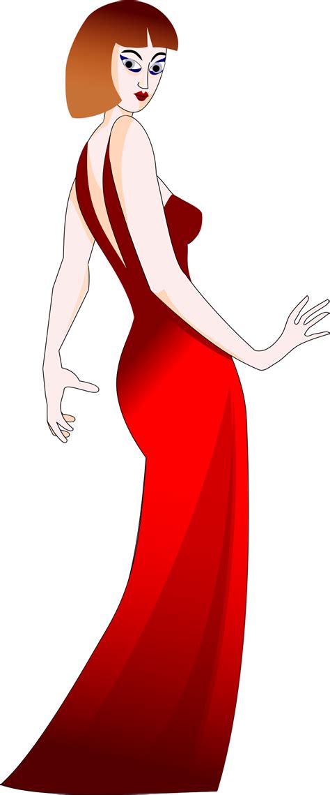 Woman In Red Dress Icons Png Free Png And Icons Downloads