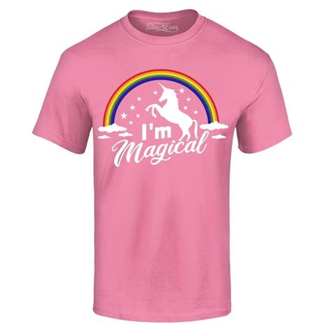 shop4ever shop4ever men s i m magical funny unicorn rainbow graphic t shirt