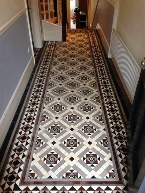 Black Floor Tiles Hallway Victorian Floor Tiles Little Tile Company