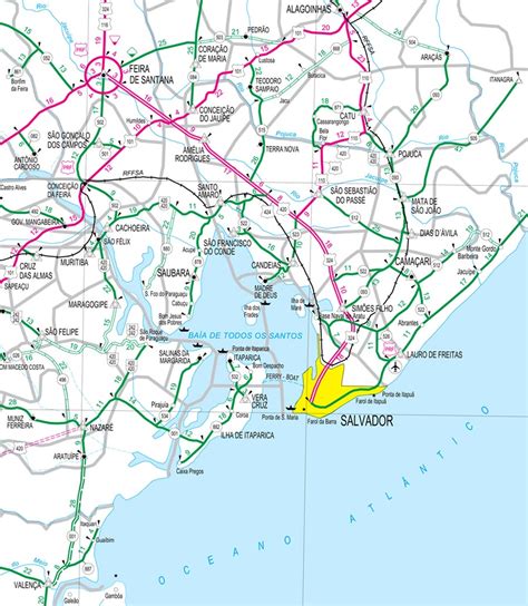 Bairros De Salvador Mapa