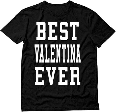 best valentina ever funny personalized first name cotton short sleeve t shirt