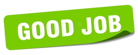 Good Job Sticker Stock Illustrations 1591 Good Job Sticker Stock