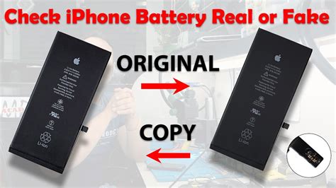 How To Check Iphone Battery Original Or Fake Difference Between