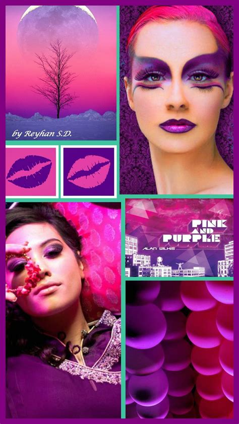 Pink And Purple By Reyhan Sd Color Collage Beautiful