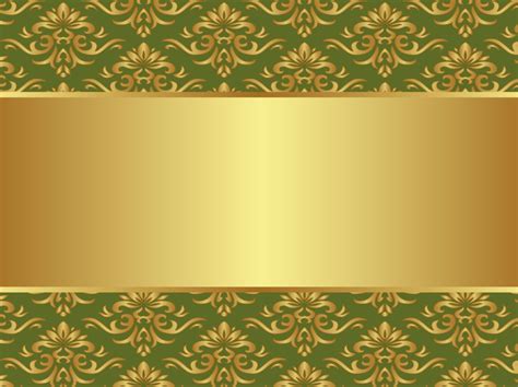 Green Gold Background Vector Polished Gold Vector Background Vector