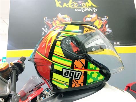 Agv K5 Jet Elements Open Face Helmet Calentino Rossi Motorcycles