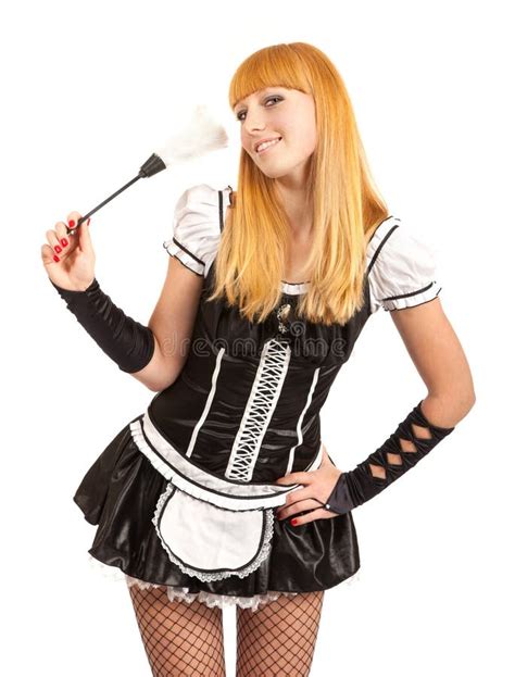 French Maid Feather Maid Feather Duster Stock Photos Free And Royalty