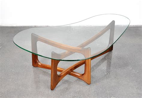 His best known coffee tables are the ones with walnut bases and glass tops. SELECT MODERN: Adrian Pearsall for Craft Associates Kidney ...