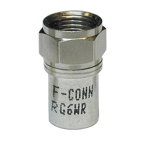 F Conn Rg6 Radial Crimp Connectors Bag Of 100
