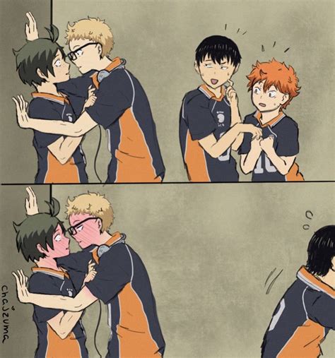 Pin On Tsukishima And Yamaguchi