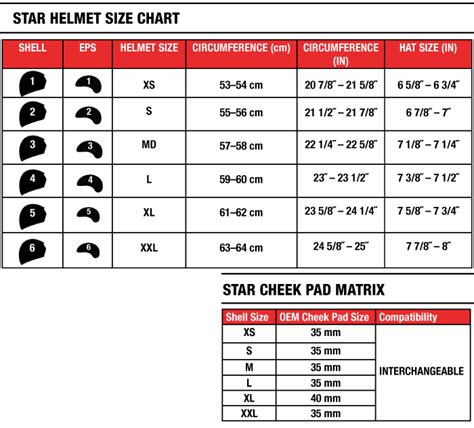 So, selecting the right size of the helmet from the standard brand is so important. Bell Star MIPS Helmet Size Chart