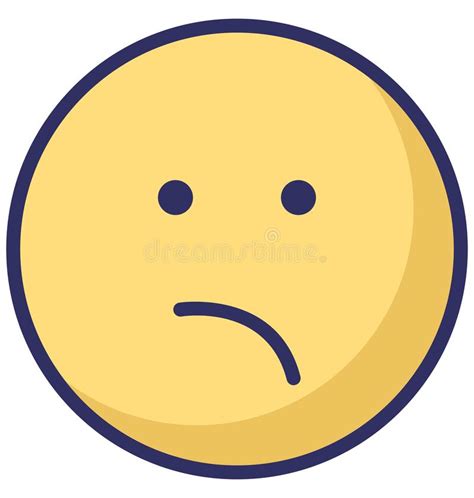 Bemused Face Emoticons Vector Isolated Icon Which Can Easily Modify Or