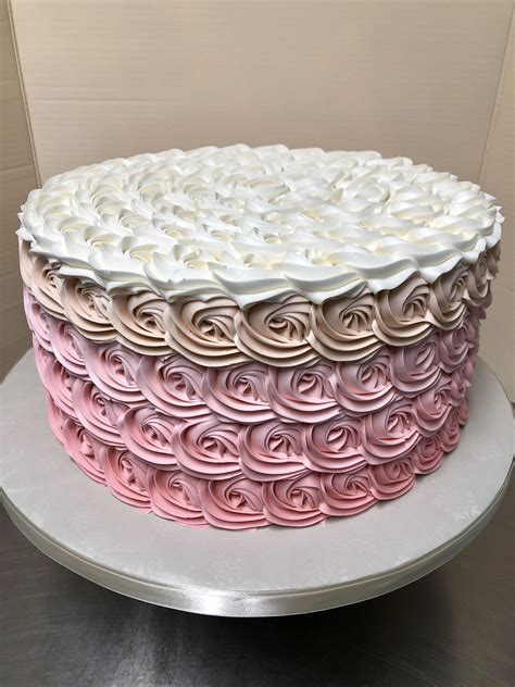 Ombre Blush Rose Swirl Cake Rose Swirl Cake Alessi Bakery Festa Party