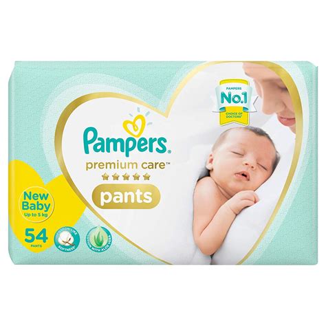 Buy Pampers Premium Care Pants Diapers New Born 54 Count Online At