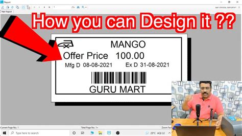 How To Design Barcode In Raintech POS Billing Software 8606093110 YouTube