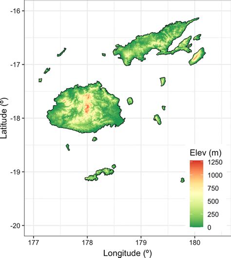 Map Of Fiji Showing The Two Major Islands Viti Levu And Vanua Levu Download Scientific