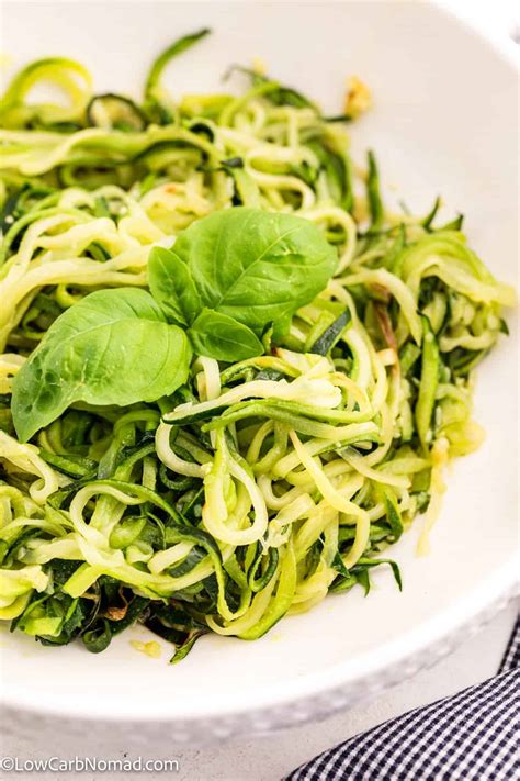 Low Carb Keto Homemade Zucchini Noodles Recipe Low Carb Nomad