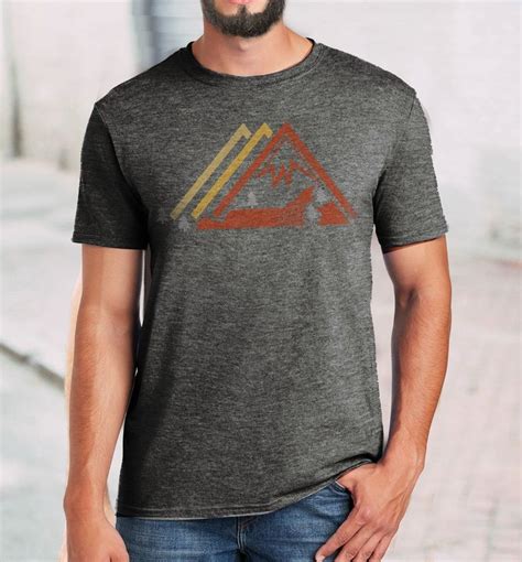 Graphic Tshirt Mountain Tee Mountain T Shirt Retro Great Etsy