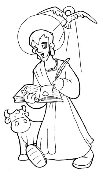 St Luke The Evangelist Coloring Pages Coloring Pages