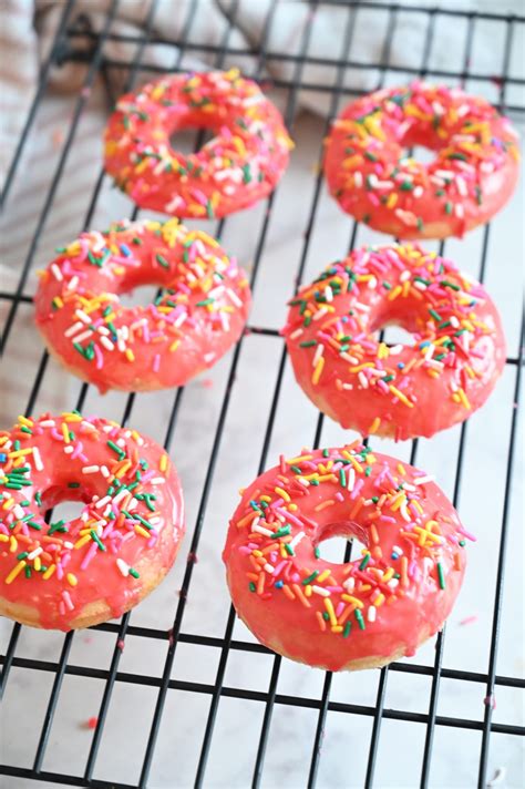 Vanilla Glazed Baked Donuts Wishes And Dishes