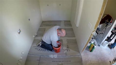 How To Install Cement Board For Tile Floor Youtube