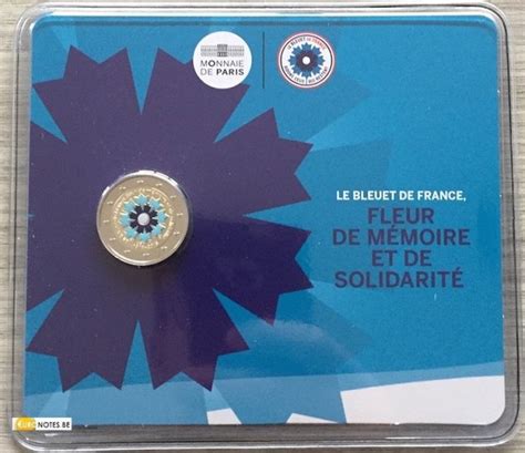 2 Euros France 2018 Bleuet Bu Fdc Coincard 2eurocommemorative