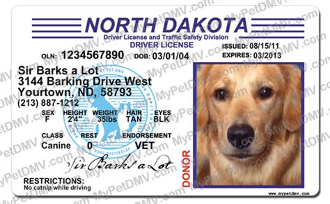 North Dakota Pet Id License