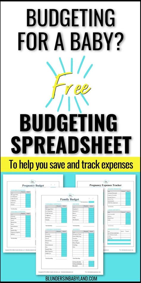 Free Baby Budget Worksheet Printables For New Moms Baby On A Budget