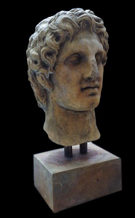 Alexander The Great Ancient Hellenistic Bust Sculpture