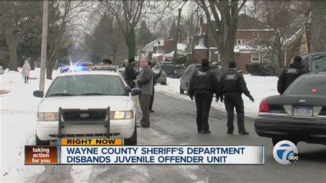 Wayne County Sheriffs Office Disbands Juvenile Offender Unit Youtube