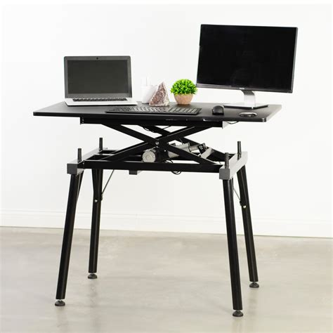 Vivo Black Electric Sit To Stand Height Adjustable Desk Frame With