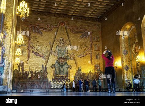 Sweden The Golden Room At Stockholm City Hall Photo From 13 July