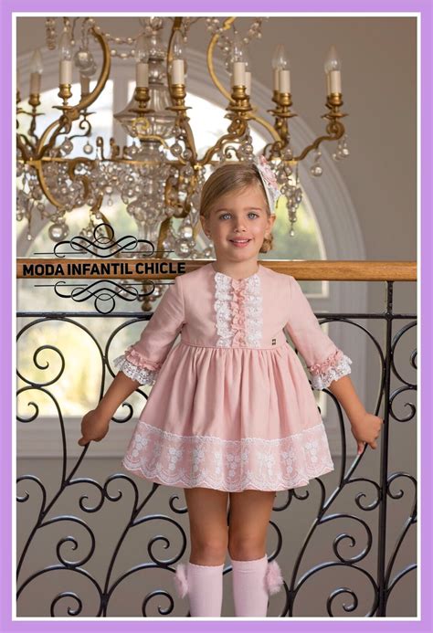 Pin By MarÍa JesÚs On Moda Infantil Chicle Pale Pink Dress Baby Girl