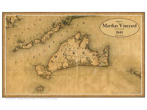 Old Nautical Charts Of Martha S Vineyard