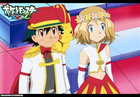 Amourshipping~double Performance Pokemon Ash And Serena Pokemon Couples Pokemon