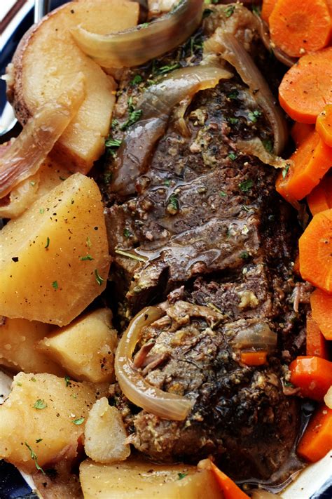 The way i had it planned was to prepare the recipe early saturday morning to cook nearly all day while i went about my errands. Crock Pot Roast Carrots and Potatoes - My Recipe Treasures