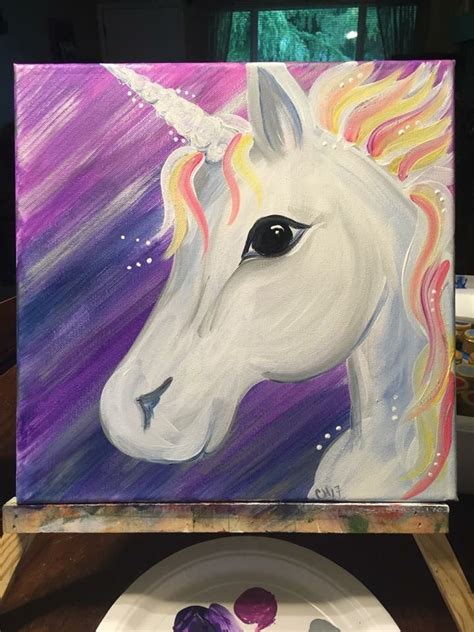 Next painting | Unicorn painting, Unicorn painting canvas, Canvas
