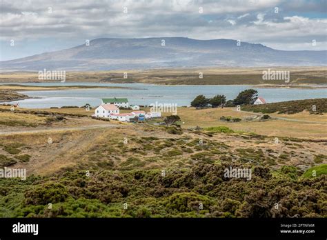 The Settlement At Darwin In The Falkland Islands Stock Photo Alamy